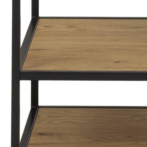 Garderoba Seaford dąb/czarny - ACTONA